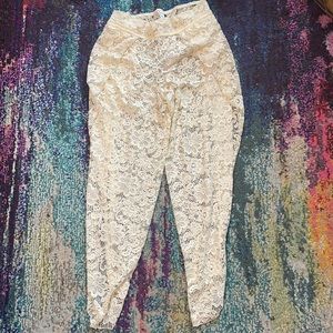 Lace swim  cover up pants